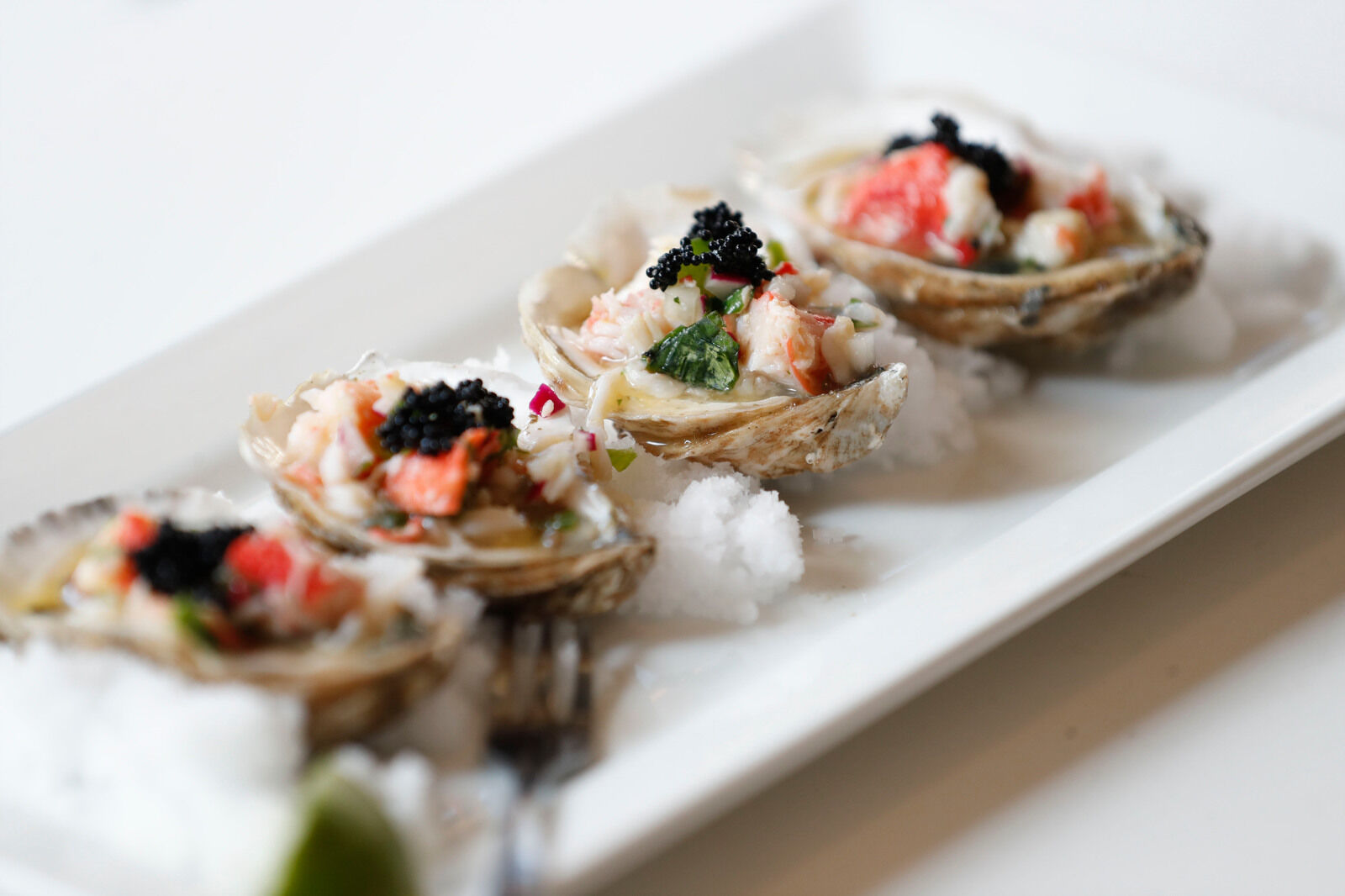 Graylynn Gin Bar and Market oyster and crab ceviche